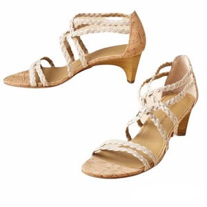 Donald J Pliner Runa Braided Strap Sandal Heel Size 7.5